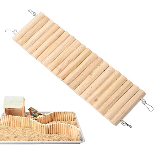Hamstertreppe - Chipmunk-Brücke - Biegbares Käfigzubehör für Kleintiere aus Holz, lustig und sicher für Hamster, Chinchillas, Rennmäuse, Mäuse, Mäuse, Reptilien und Kleintiere Tsuchiya Hamstertreppe - Chipmunk-Brücke - Biegbares Käfigzubehör für Kleintiere aus Holz, lustig und sicher für Hamster, Chinchillas, Rennmäuse, Mäuse, Mäuse, Reptilien und Kleintiere Tsuchiya von Tsuchiya