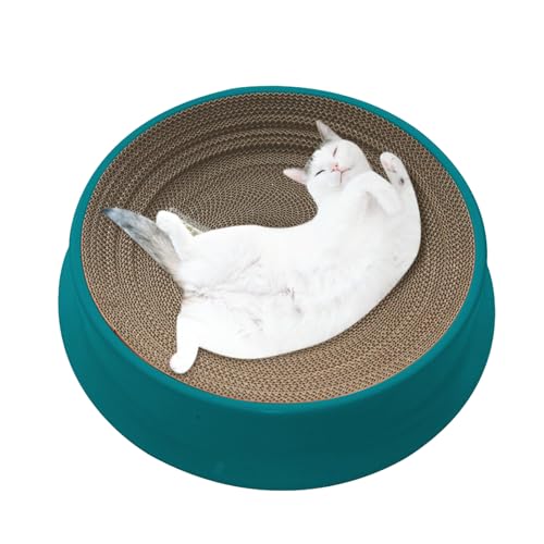 Katzenkratzmatte | Rundes Pappbett für den Innenbereich, Katzenschlafmatte,Krümelfreies Katzenklauenschärferbett, Pappbett für den Innenbereich, verstellbar, rutschfest für den Boden Tsuchiya Katzenkratzmatte | Rundes Pappbett für den Innenbereich, Katzenschlafmatte,Krümelfreies Katzenklauenschärferbett, Pappbett für den Innenbereich, verstellbar, rutschfest für den Boden Tsuchiya von Tsuchiya
