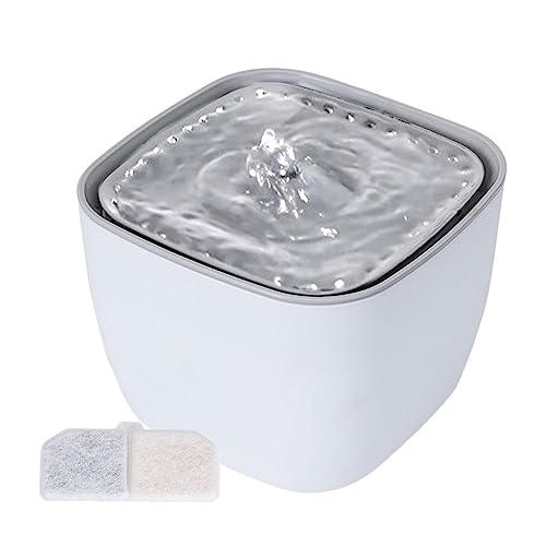 Tsuchiya Automatischer Wasserspender für Katzen,Hundewasserspender - 2,5 l Hundewasserspender, automatischer Haustier-Wasserbrunnen mit intelligentem LED-Licht, extrem leiser Pumpbrunnen für mehrere Tsuchiya Automatischer Wasserspender für Katzen,Hundewasserspender - 2,5 l Hundewasserspender, automatischer Haustier-Wasserbrunnen mit intelligentem LED-Licht, extrem leiser Pumpbrunnen für mehrere von Tsuchiya