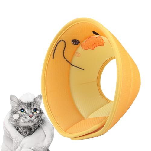 Tsuchiya Katzenkegel - Weicher Katzen-Halskegel mit niedlichem Tiermuster | Hunde-Donut-Halsband, Hundekegel, Kätzchenkegel für Katzen und Hunde, schützt Wunden von Tsuchiya