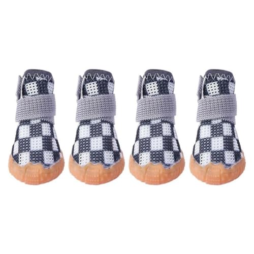 TuTaTiMANG Atmungsaktive Welpenstiefel Mit Pfotenschutz, rutschfeste Gummistiefel Für Hunde, 4er-Set Mit Verstellbaren Riemen, Geeignet Für Heiße Straßen Und Schnee Im Freien Im Winter TuTaTiMANG Atmungsaktive Welpenstiefel Mit Pfotenschutz, rutschfeste Gummistiefel Für Hunde, 4er-Set Mit Verstellbaren Riemen, Geeignet Für Heiße Straßen Und Schnee Im Freien Im Winter von TuTaTiMANG