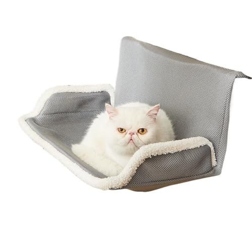 TuTaTiMANG Hängendes Katzenbett, Katzenhängematte, Geeignet Für Alle Jahreszeiten, Abnehmbar Und Waschbar, Fensterbank, Nachttisch TuTaTiMANG Hängendes Katzenbett, Katzenhängematte, Geeignet Für Alle Jahreszeiten, Abnehmbar Und Waschbar, Fensterbank, Nachttisch von TuTaTiMANG