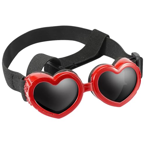 Herzförmige Haustierbrille, Modische Hundesonnenbrille, Verstellbare Haustierbrille, Geeignet Für Den Alltag, Zum Fotografieren Und Für Partys von TuTaTiMANG