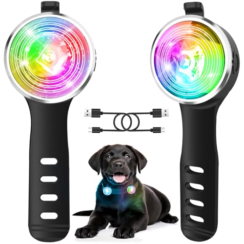 2 Stück Hundelicht for für Nächtliche Spaziergänge, Tubasion Verbesserte 8 Modi Leuchtanhänger Hund Aufladbar, IP66 Wasserdicht und Silikonband Sicherheitslicht for LED Hundehalsband 2 Stück Hundelicht for für Nächtliche Spaziergänge, Tubasion Verbesserte 8 Modi Leuchtanhänger Hund Aufladbar, IP66 Wasserdicht und Silikonband Sicherheitslicht for LED Hundehalsband von Tubasion