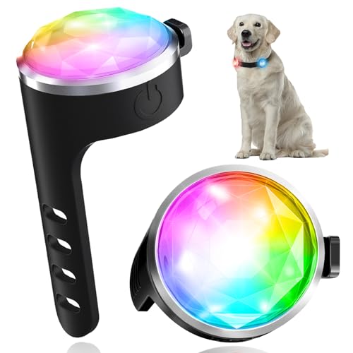 Tubasion 2 Stück Leuchtanhänger für Hunde, Leuchthalsband Hund Aufladbar, USB-C & wasserdichte Hundelicht für Laufen, Camping(RGB) Tubasion 2 Stück Leuchtanhänger für Hunde, Leuchthalsband Hund Aufladbar, USB-C & wasserdichte Hundelicht für Laufen, Camping(RGB) von Tubasion