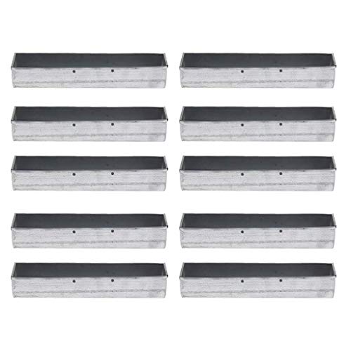Tubayia 10 Stück Metall Futtertrog Kleintiere Futternapf für Kaninchen, Tauben, Pfauen usw Tubayia 10 Stück Metall Futtertrog Kleintiere Futternapf für Kaninchen, Tauben, Pfauen usw von Tubayia