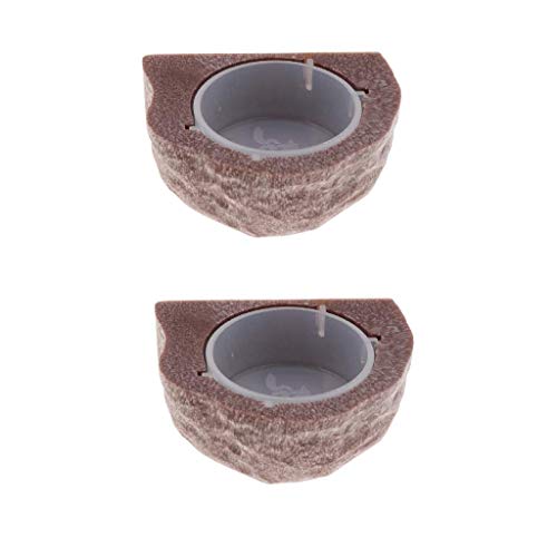 Tubayia 2 Stück Magnetische Wassernapf Futternapf für Terrarium Haustier Reptilien Gecko Tubayia 2 Stück Magnetische Wassernapf Futternapf für Terrarium Haustier Reptilien Gecko von Tubayia