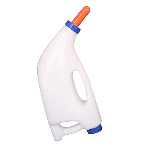 Tubayia 2L / 4L Nutztier Milchflasche Trinkflasche Kalb Kuh Vieh Pflege Flasche mit Silikon Schnuller (C 4L) von Tubayia