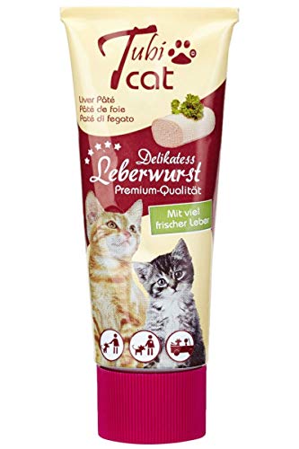 Tubi Cat Delikatess-Leberwurst | 4er Pack | 4 x 75 g | Belohnungssnack für Katzen | Sauber und einfach zu portionieren | Ohne Geschmacksverstärker, Konservierungs- oder Farbstoffe Tubi Cat Delikatess-Leberwurst | 4er Pack | 4 x 75 g | Belohnungssnack für Katzen | Sauber und einfach zu portionieren | Ohne Geschmacksverstärker, Konservierungs- oder Farbstoffe von Tubi cat