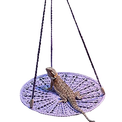 Reptilien-Hängebett, groß, reißfest, niedlich, Eidechse, Schaukel, Spielzeugkäfig, Zubehör, Violett Reptilien-Hängebett, groß, reißfest, niedlich, Eidechse, Schaukel, Spielzeugkäfig, Zubehör, Violett von Tuelaly