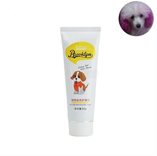 Tuelaly 80 g professionelle Haarfärbemittel für Hunde, Katzen, Tiere, Färbemittel, Pigmentmittel, lila Rose von Tuelaly