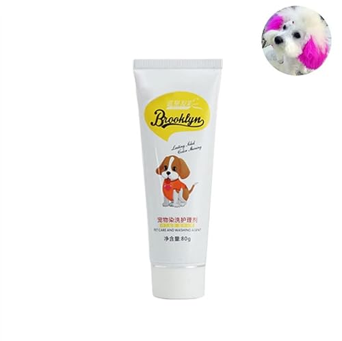 Tuelaly 80 g professionelle Haarfärbemittel für Hunde, Katzen, Tiere, Färbung, Pigmentmittel, Zubehör, schönes Rosa von Tuelaly