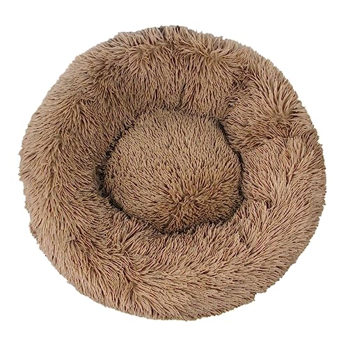 Tuelaly Katzenbett für Wohnungskatzen, verdicktes, weiches, atmungsaktives und flauschiges Plüsch, rundes Donut-Katzenbett mit rutschfester, wasserabweisender Unterseite für Katzen, kleine, mittelgroße Hunde und andere kleine Tiere, Khaki, 60 cm Tuelaly Katzenbett für Wohnungskatzen, verdicktes, weiches, atmungsaktives und flauschiges Plüsch, rundes Donut-Katzenbett mit rutschfester, wasserabweisender Unterseite für Katzen, kleine, mittelgroße Hunde und andere kleine Tiere, Khaki, 60 cm von Tuelaly