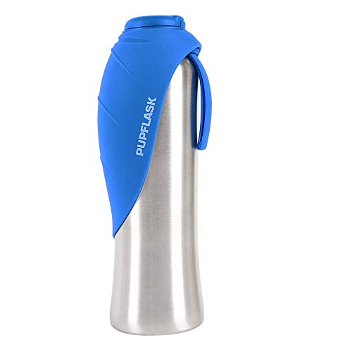 Tuff Pupper PupFlask Große Hundewasserflasche | 27 oder 40 OZ Edelstahl | Praktischer Wasserspender für Hunde | Reise-Wassernapf für Welpen - Nebulas Blue von Tuff Pupper