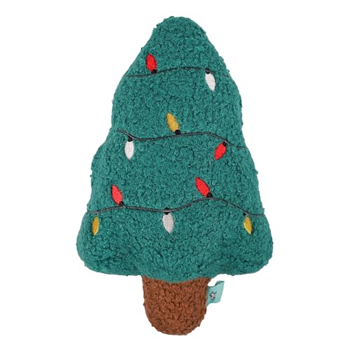 Tufflove Weihnachtsbaumspielzeug für Hunde - Luxuriöses strukturiertes Plüsch-Hundespielzeug, außen weich und kuschelig, verstärkte Nähte & geschützter Quietscher, langlebiges Design, für kleine von Tufflove