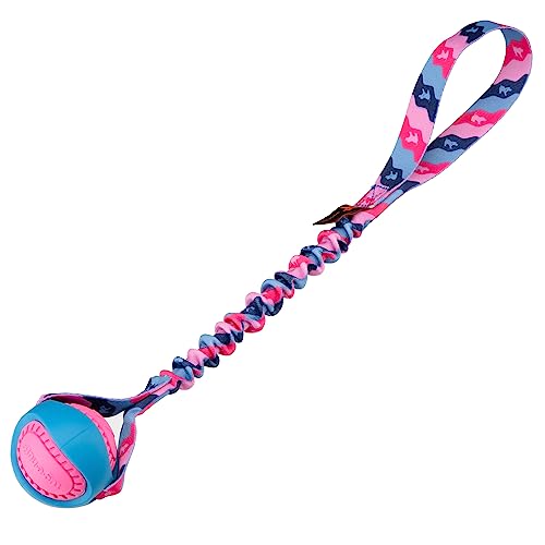 Tug-E-Nuff PowerBall Bungee-Zerrer, stoßdämpfender Bungee-Griff, langlebiges Ballspielzeug für Hunde, ideal für interaktives Hundetraining und Hunde jeden Alters, 43 cm groß Tug-E-Nuff PowerBall Bungee-Zerrer, stoßdämpfender Bungee-Griff, langlebiges Ballspielzeug für Hunde, ideal für interaktives Hundetraining und Hunde jeden Alters, 43 cm groß von Tug-E-Nuff
