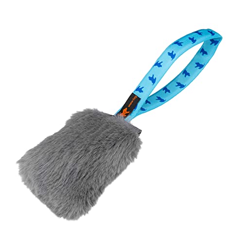 Tug-E-Nuff Taschenquietscher aus Kaninchenfell, langlebiges Hundespielzeug, ideal für interaktives Hundetraining und Hunde jeden Alters, aus robustem Kunstfell, pannensicher, 30 cm von Tug-E-Nuff