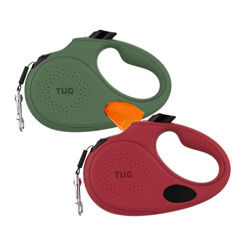 Tug Oval 360° Rollleine mit Spender - L - 5 M - Grün von Tug