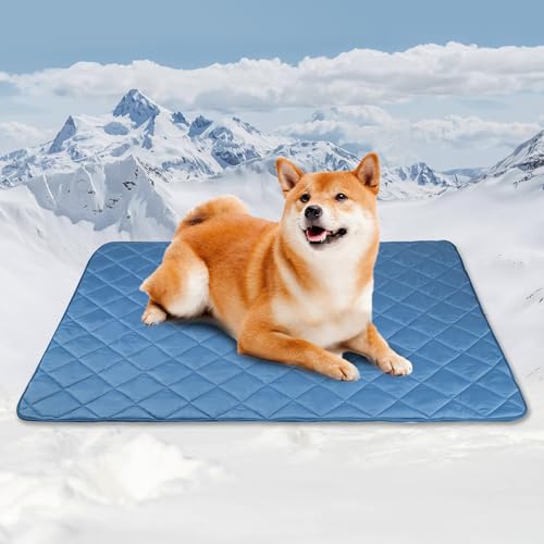 Tuiskusa Premium-Kühldecke für Hunde, waschbar, kühlende Matte für Katzen, heißes Wetter, Welpen, leicht, Überwurf, Beruhigungskissen (101,6 x 152,4 cm) von Tuiskusa