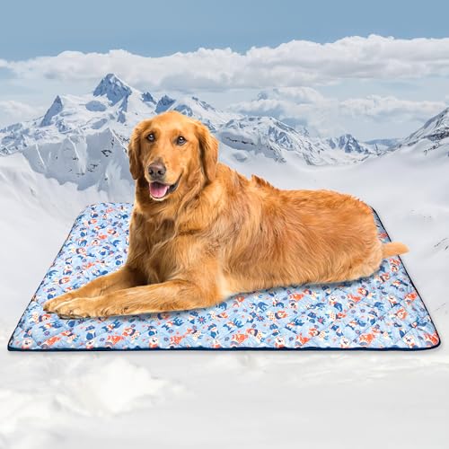 Tuiskusa Premium-Kühldecke für Hunde, waschbar, kühlende Matte für Katzen, heißes Wetter, Welpen, leicht, Überwurf, Beruhigungskissen (152,4 x 203,2 cm) von Tuiskusa