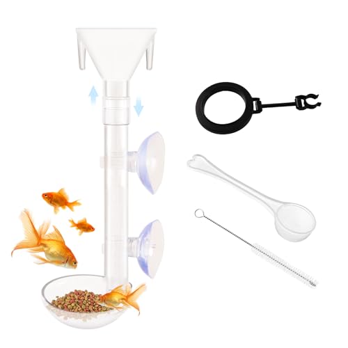 Aquarium Futterrohr Kit, Garnelen Futterrohr Und Schüssel Set, Einstellbare Länge Garnelen Futterrohr, Garnelenfutterschale mit Saugnapf Fütterungsröhre, Aquarium Futterrohr für Aquarium Garnelen Aquarium Futterrohr Kit, Garnelen Futterrohr Und Schüssel Set, Einstellbare Länge Garnelen Futterrohr, Garnelenfutterschale mit Saugnapf Fütterungsröhre, Aquarium Futterrohr für Aquarium Garnelen von Tulov