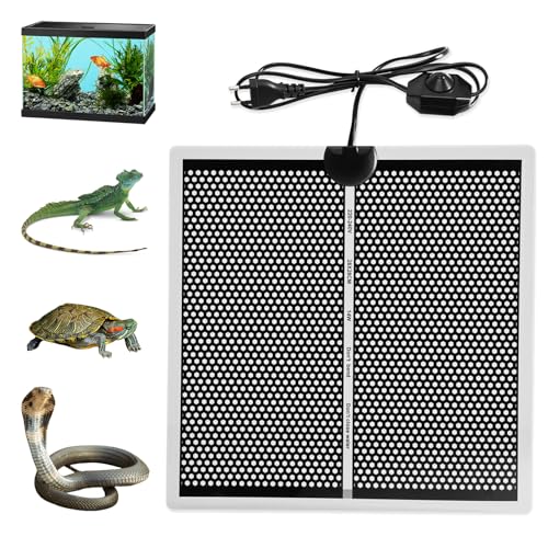 Tulov 14W Heizkissen für Glasbehälter,28x28cm Aquarienheizkissen,verstellbares Heizkissen für Reptilien mit Temperaturregelung,Terrarium Heat Mat für Reptilien, Schlangen, Spinnen, Raupen, Eidechsen Tulov 14W Heizkissen für Glasbehälter,28x28cm Aquarienheizkissen,verstellbares Heizkissen für Reptilien mit Temperaturregelung,Terrarium Heat Mat für Reptilien, Schlangen, Spinnen, Raupen, Eidechsen von Tulov