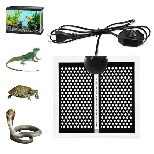Tulov 5W Heizkissen für Glasbehälter,15x14cm Aquarienheizkissen,verstellbares Heizkissen für Reptilien mit Temperaturregelung,Terrarium Heat Mat für Reptilien, Schlangen, Spinnen, Raupen, Eidechsen Tulov 5W Heizkissen für Glasbehälter,15x14cm Aquarienheizkissen,verstellbares Heizkissen für Reptilien mit Temperaturregelung,Terrarium Heat Mat für Reptilien, Schlangen, Spinnen, Raupen, Eidechsen von Tulov