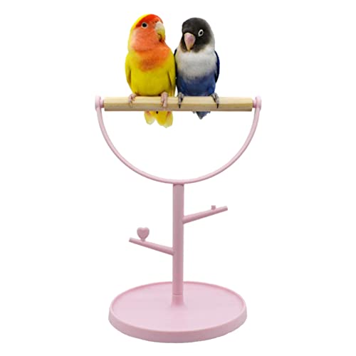 Freistehende Stange für Vogel – Käfigständer für Wellensittiche | Tragbare beißfeste Tischstange für Lovebirds, Wellensittiche, Cockatiel von Tumotsit