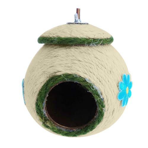 Hummingbird Nest | Handgewebte wiederverwendbare Papageienzuchthöhle | Nest für Antibeißende Vögel mit Papageienschutzhülle, , Konures, Cockatiel, Liebesvögel, Finken, Hamster Hummingbird Nest | Handgewebte wiederverwendbare Papageienzuchthöhle | Nest für Antibeißende Vögel mit Papageienschutzhülle, , Konures, Cockatiel, Liebesvögel, Finken, Hamster von Tumotsit