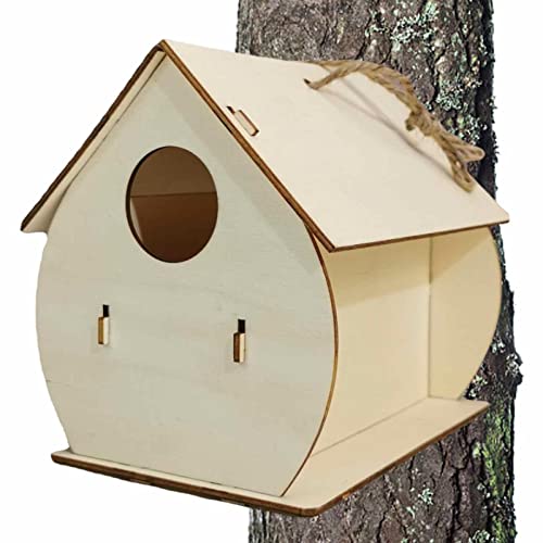 Kolibri-Haus Garten | Vogelhaus Hummingbird Gartendeko | Kolibri aus Naturholz für Kolibri Wren Swallow Sparrow Kolibri-Haus Garten | Vogelhaus Hummingbird Gartendeko | Kolibri aus Naturholz für Kolibri Wren Swallow Sparrow von Tumotsit