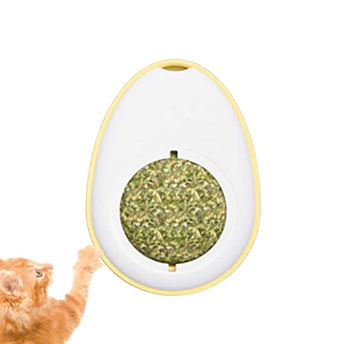 Tumotsit Wand Katzenminze - Wandkugel Katzenminze in Eierform - essbares rotierendes Spielzeug für Katzen zum Lecken von Katzen, Spielzeug von Tumotsit