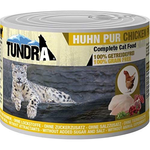TUNDRA Nassfutter HUHN PUR getreidefrei 200g für Katzen von Tundra
