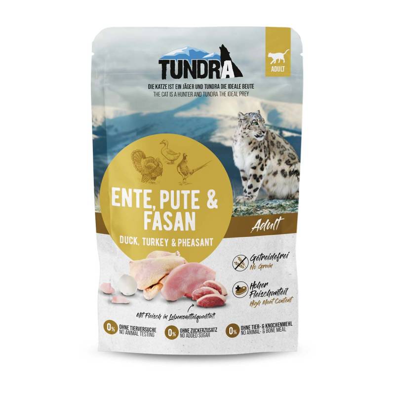 Tundra Cat Pouchpack Ente, Pute & Fasan 16x85g von Tundra