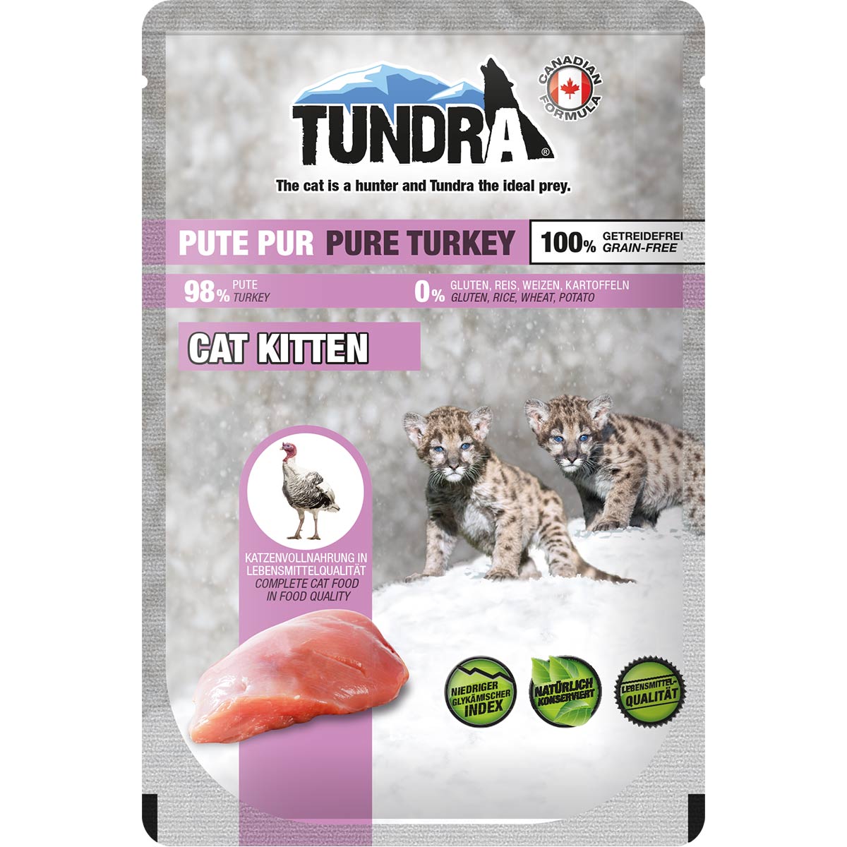 Tundra Cat Pouchpack Kitten Pute pur 16x85g von Tundra