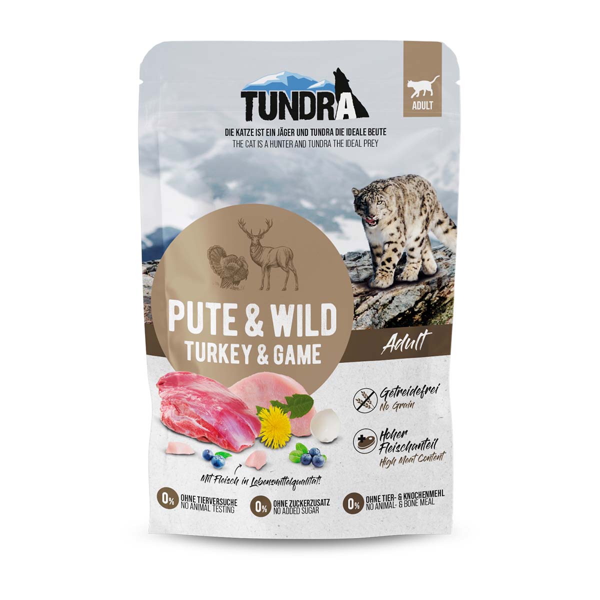 Tundra Cat Pouchpack Pute & Wild 16x85g von Tundra