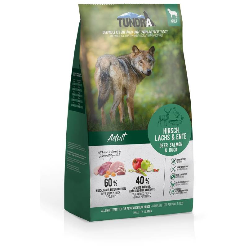 Tundra Dog Hirsch, Ente, Lachs 2x11,34kg von Tundra