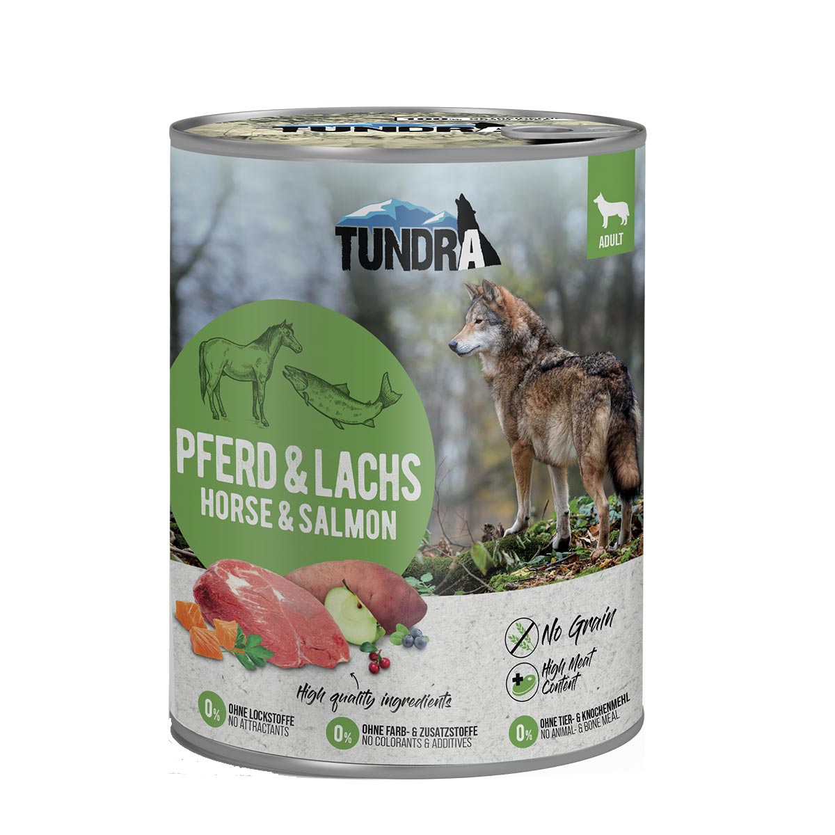 Tundra Dog Pferd und Lachs 12x800g von Tundra