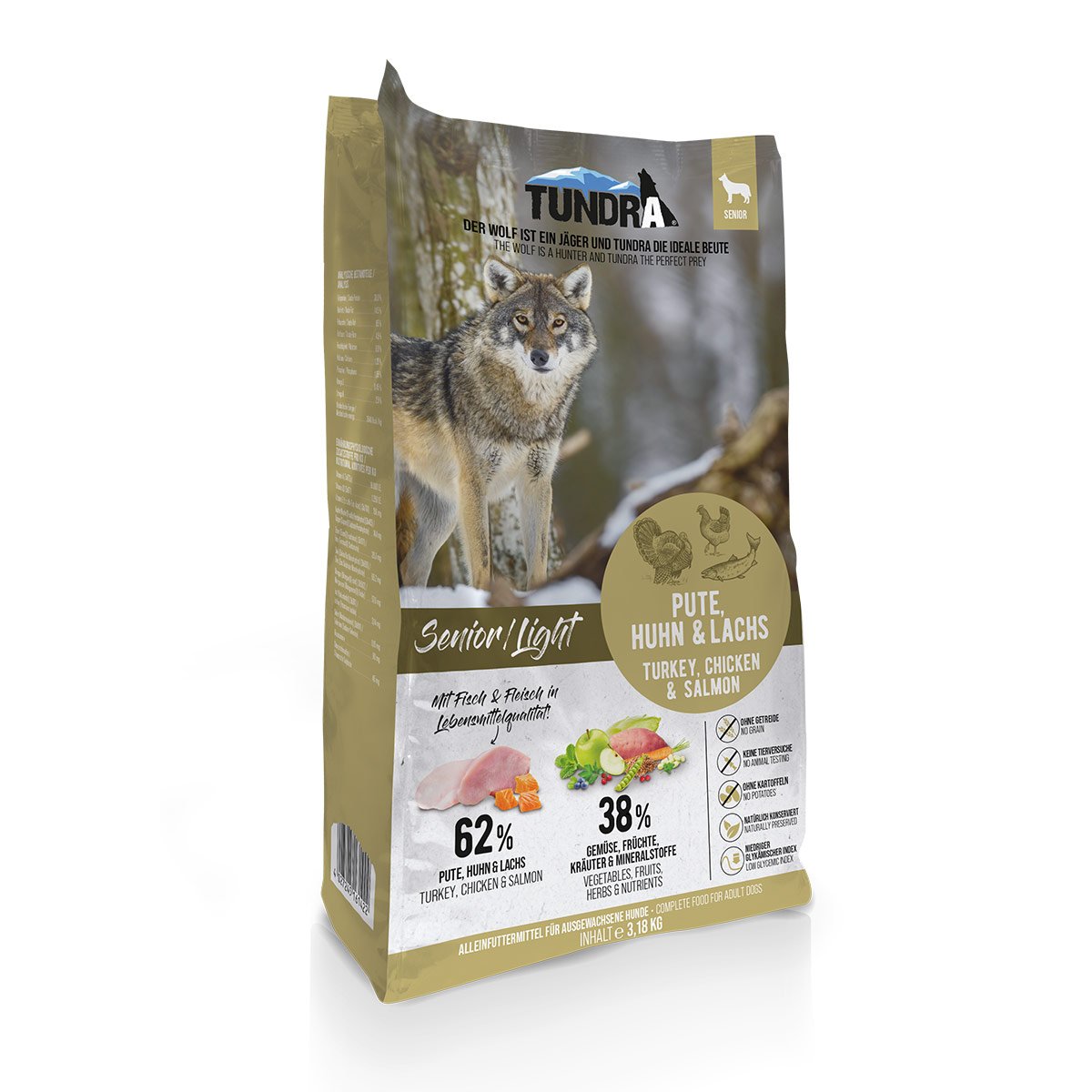 Tundra Dog Senior/Light Pute, Huhn & Lachs 3,18kg Tundra Dog Senior/Light Pute, Huhn & Lachs 3,18kg von Tundra