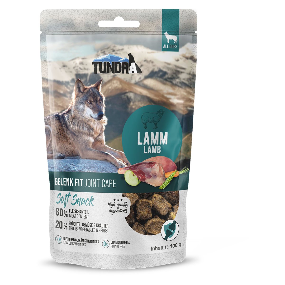 Tundra Dog Snack Gelenk Fit Lamm 9x100g von Tundra