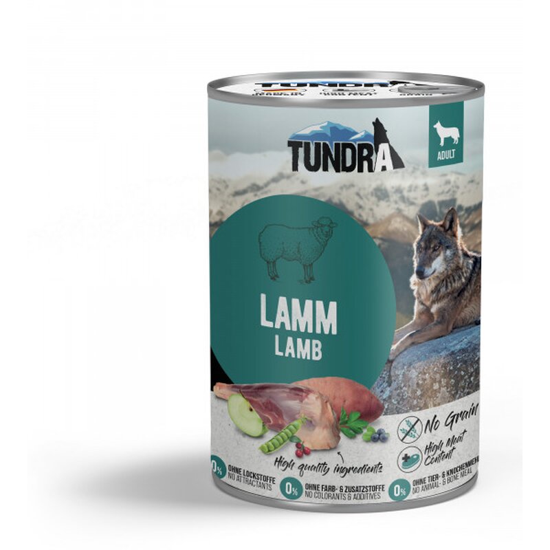 Tundra Hunde-Nassfutter Lamm - 400 g (5,73 € pro 1 kg) von Tundra