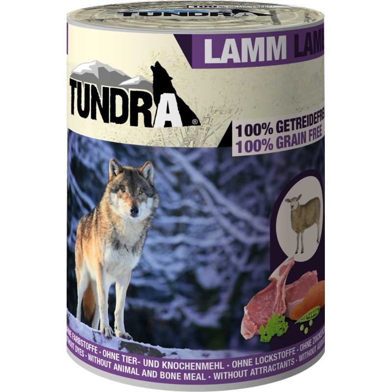 Tundra Hunde-Nassfutter Lamm - 800 g (4,61 € pro 1 kg) von Tundra