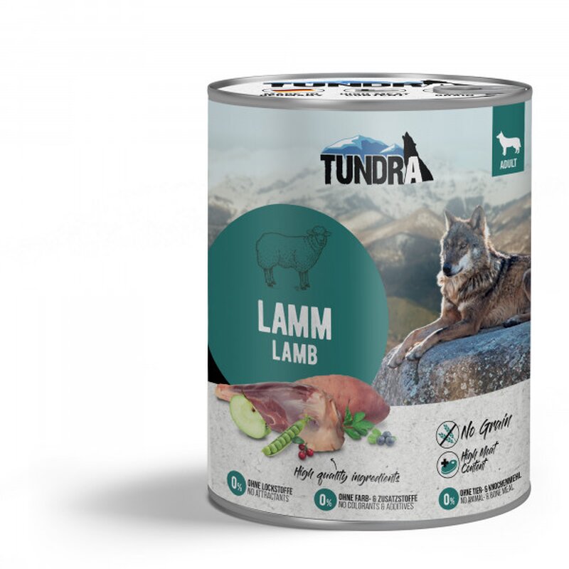 Tundra Hunde-Nassfutter Lamm - 800 g (4,61 € pro 1 kg) von Tundra