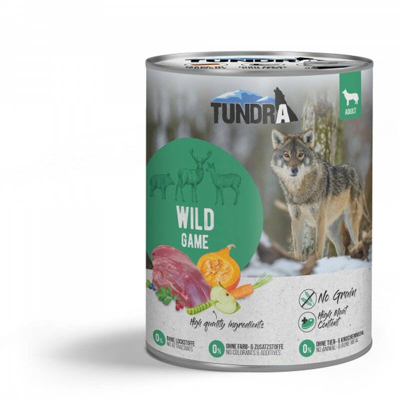 Tundra Hunde-Nassfutter Wild - 800 g (4,61 € pro 1 kg) von Tundra