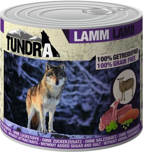 Tundra Hundefutter Lamm Nassfutter - getreidefrei (400g) von Tundra