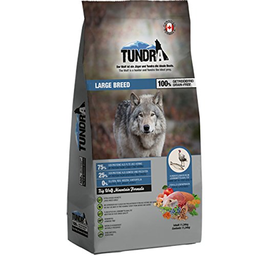 Tundra Hundefutter Large Breed mit Pute & Hering - getreidefrei (11,34kg) von Tundra Petfoods