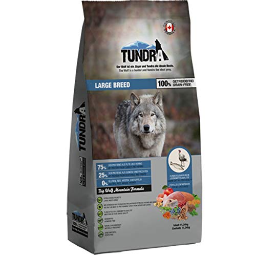 Tundra Hundefutter Large Breed mit Pute & Hering - getreidefrei (3,18kg) von Tundra