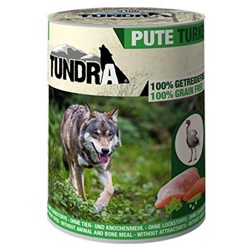 Tundra Hundefutter Pute Nassfutter (24 x 800g) von Tundra