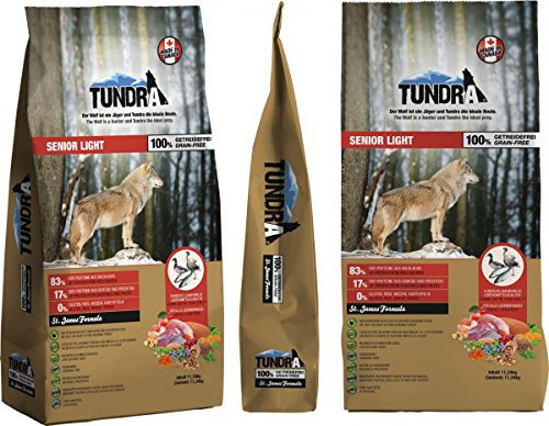 Tundra Hundefutter Senior/Light - getreidefrei (750 g) von Tundra