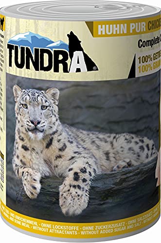 Tundra Katzenfutter Huhn Pur, Nassfutter - getreidefrei (6 x 400 g) von Tundra