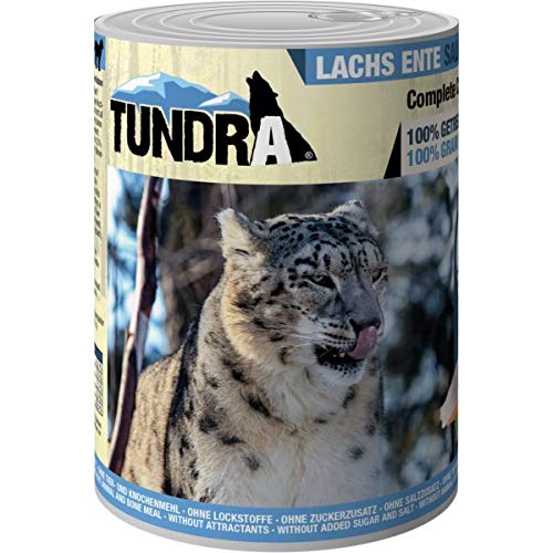 Tundra Katzenfutter Lachs & Ente, Nassfutter - getreidefrei (400g) von Tundra